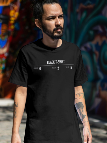 Camiseta Skyrim Black T-Shirt