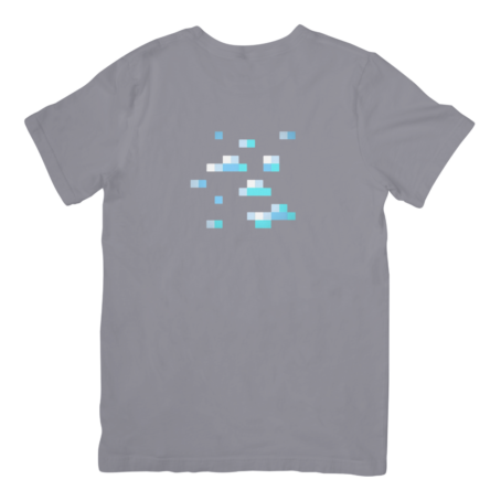 Camiseta inspirada no minério de diamante de Minecraft, representando a busca pelas maiores conquistas no jogo